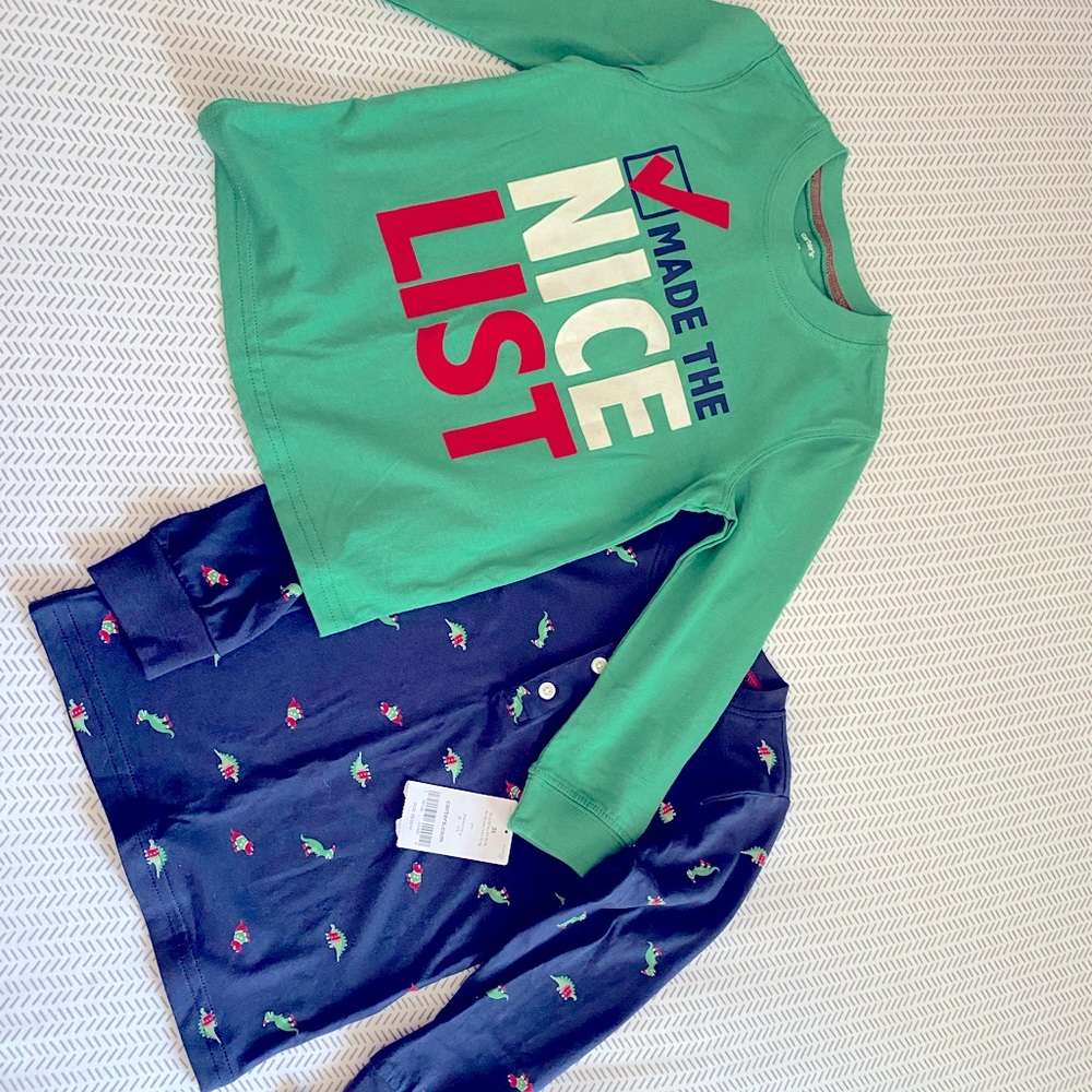 Carters Christmas Tops